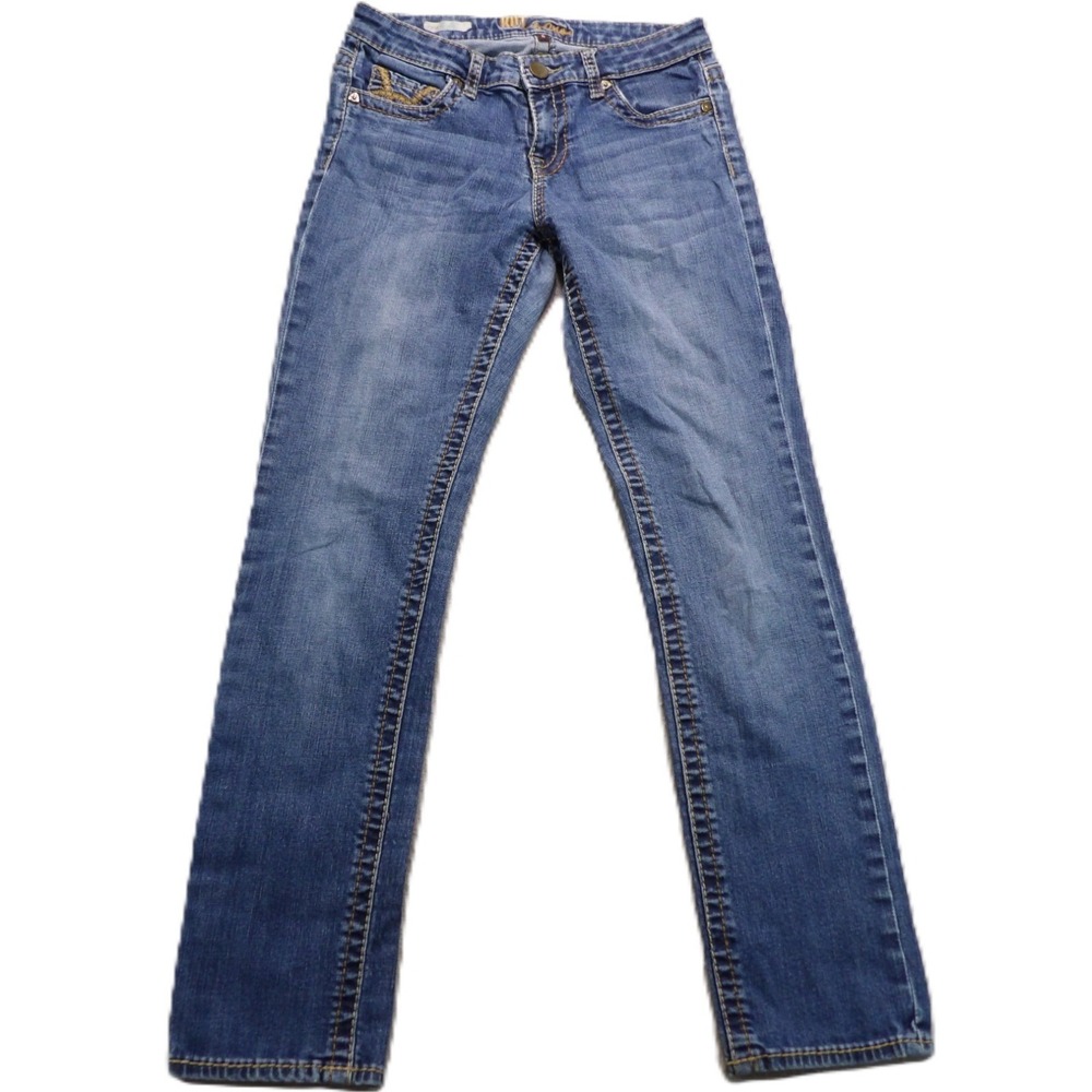 KUT from the Kloth Stevie Straight Leg Jeans Denim Pants Women 4 Blue Indigo EUC